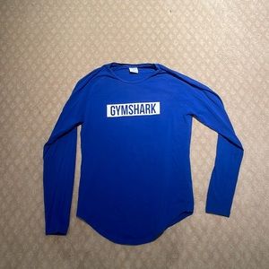 Gymshark Long Sleeve Blue Workout Tee